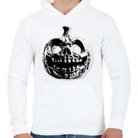 printfashion Vintage halloween - Férfi kapucnis pulóver - Fehér