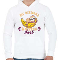 printfashion My official napping shirt - Férfi kapucnis pulóver - Fehér
