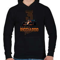 printfashion Daniel Ricciardo - Férfi kapucnis pulóver - Fekete