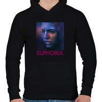printfashion Euphoria - Férfi kapucnis pulóver - Fekete