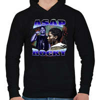 printfashion Asap Rocky - Férfi kapucnis pulóver - Fekete