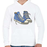 printfashion Converse Sneakers - Férfi kapucnis pulóver - Fehér