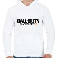 printfashion Call of Duty: Black Ops 2 - Férfi kapucnis pulóver - Fehér