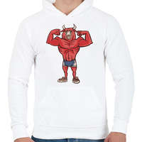 printfashion Modern Minotaurusz - Férfi kapucnis pulóver - Fehér