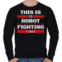 printfashion Robot fighting t-shirt - Férfi pulóver - Fekete
