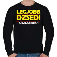 printfashion LEGJOBB JEDI A GALAXISBAN - Férfi pulóver - Fekete