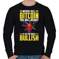 printfashion BITCOIN 4 EVER 43 - Férfi pulóver - Fekete