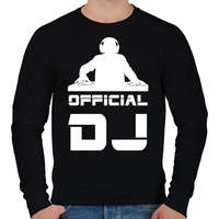 printfashion official dj - Férfi pulóver - Fekete