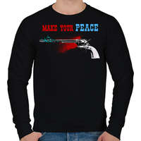 printfashion PEACEMAKER - Férfi pulóver - Fekete