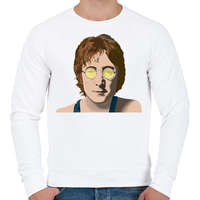 printfashion John Lennon - Férfi pulóver - Fehér