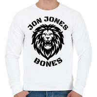 printfashion Jon Jones Bones - Férfi pulóver - Fehér