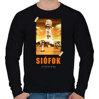 printfashion siófok-víztorony - Férfi pulóver - Fekete