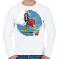 printfashion feltoltes - Férfi pulóver - Fehér