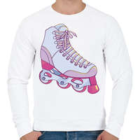 printfashion Görkorcsolya - Férfi pulóver - Fehér