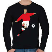 printfashion David Beckham - Férfi pulóver - Fekete