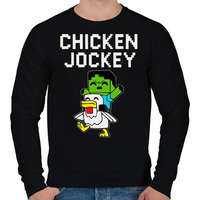 printfashion Minecraft- chicken jockey - Férfi pulóver - Fekete