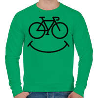 printfashion Smile biker - Férfi pulóver - Zöld