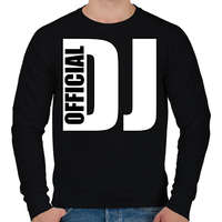 printfashion Official Dj - Férfi pulóver - Fekete
