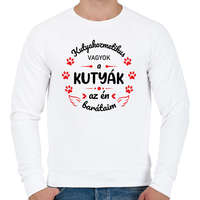 printfashion A kutyák az én barátaim - Kutyakozmetikus (fekete) - Férfi pulóver - Fehér