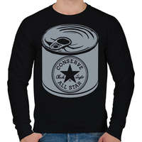 printfashion konzerv converse - Férfi pulóver - Fekete