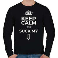 printfashion SUCK MY DCK - Férfi pulóver - Fekete