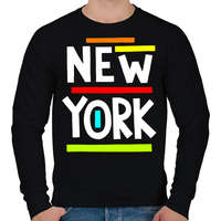 printfashion NEW YORK - Férfi pulóver - Fekete