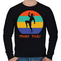 printfashion Muay Thai - Harcművészet - Férfi pulóver - Fekete