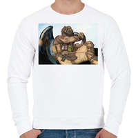 printfashion CoD König - Férfi pulóver - Fehér