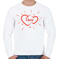 printfashion Vera - Férfi pulóver - Fehér