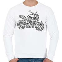 printfashion Yamaha XJ6 - Férfi pulóver - Fehér