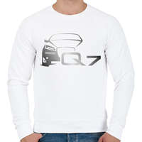 printfashion AUDI Q7 szürke - Férfi pulóver - Fehér