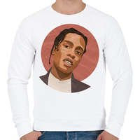 printfashion Asap Rocky - Férfi pulóver - Fehér