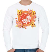 printfashion A patkány éve - Férfi pulóver - Fehér