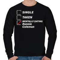 printfashion Single, taken, Ronnie Coleman - Férfi pulóver - Fekete