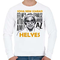 printfashion Rosa Parks idézet - Férfi pulóver - Fehér