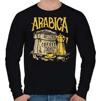 printfashion Arab kávé - Férfi pulóver - Fekete