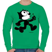 printfashion Füttyös Félix - Férfi pulóver - Zöld