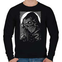 printfashion Csuklyás - Férfi pulóver - Fekete