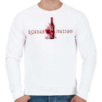 printfashion borban az igazság - Férfi pulóver - Fehér