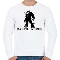 printfashion Ralph Tauren - Férfi pulóver - Fehér