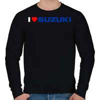 printfashion I love my Suzuki - Férfi pulóver - Fekete
