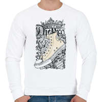 printfashion torna cipő - Férfi pulóver - Fehér