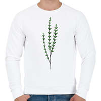 printfashion virág-010 - Férfi pulóver - Fehér