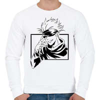 printfashion Gojo Jujutsu Kaisen Hoodie - Férfi pulóver - Fehér