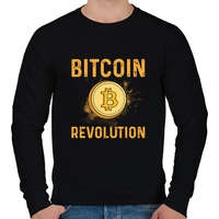 printfashion BITCOIN 4 EVER 41 - Férfi pulóver - Fekete