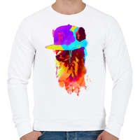 printfashion Foxeys favourite cap - Férfi pulóver - Fehér