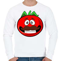 printfashion Tomato Man - Férfi pulóver - Fehér