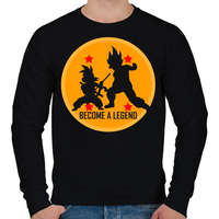 printfashion Dragon Ball - Légy Legenda! - Férfi pulóver - Fekete