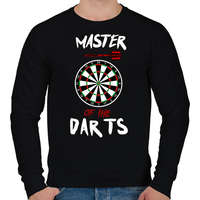 printfashion Master of the dart - Férfi pulóver - Fekete