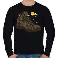printfashion Túra bakancs - Férfi pulóver - Fekete